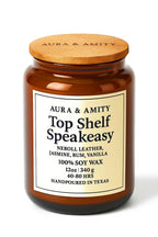 Aura & Amity Top Shelf Speakeasy Soy Candle | 12 oz Hand-Poured Decorative Candle for Home Décor | Made in USA