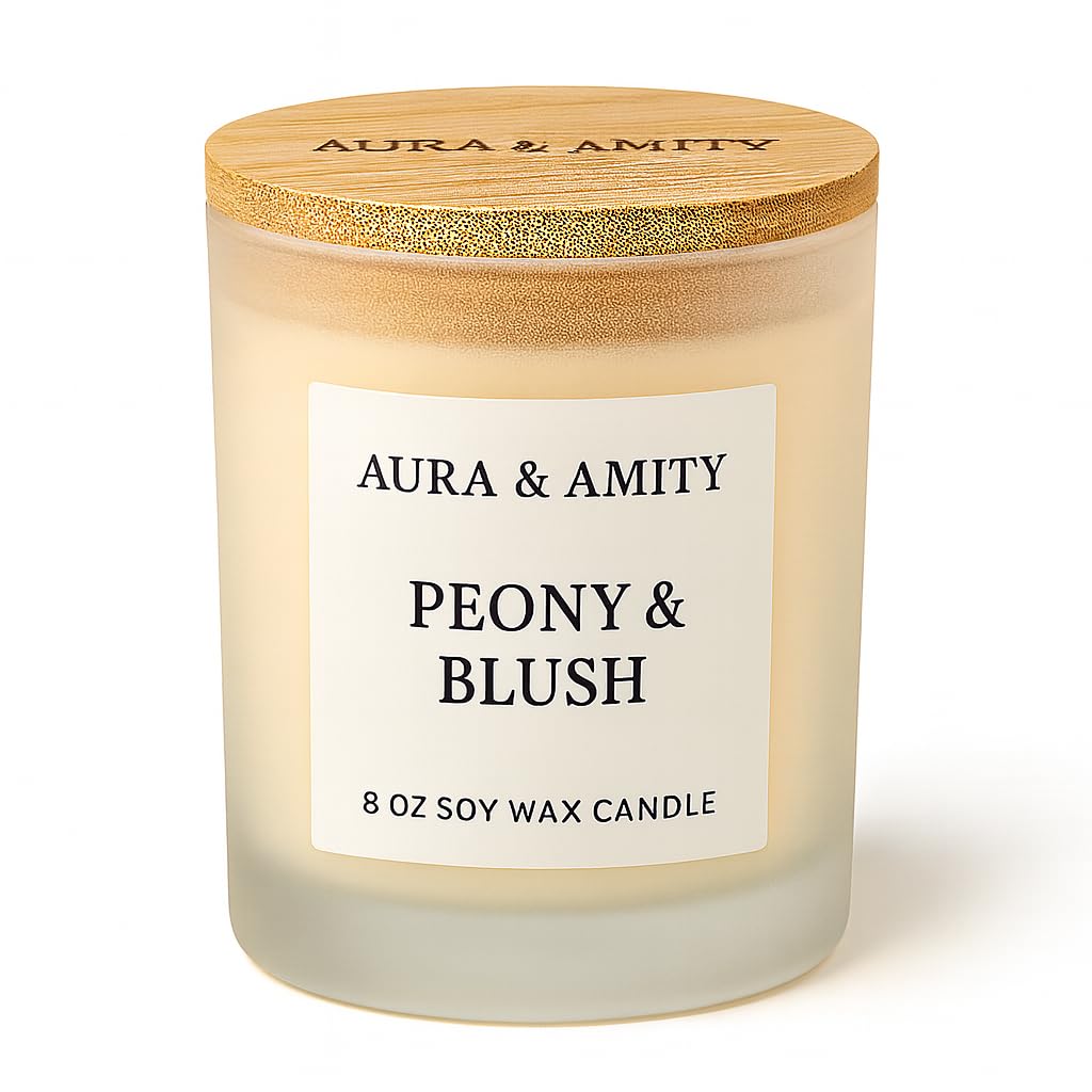 Aura & Amity Peony & Blush Soy Candle