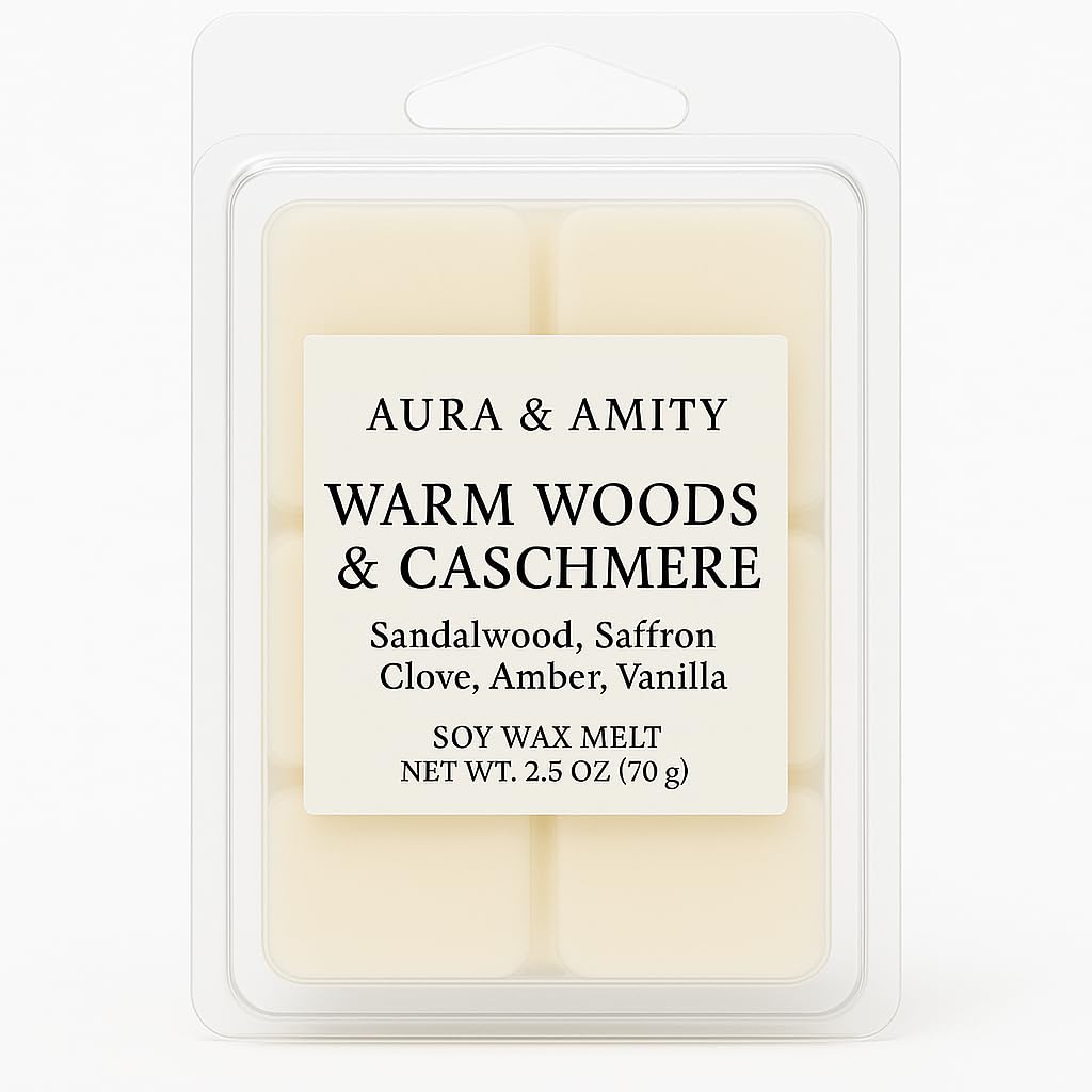 Aura & Amity Scented Soy Wax Melts – Handcrafted Wax Cubes for Warmers – Eco-Friendly, Long-Lasting, Clean Home Fragrance