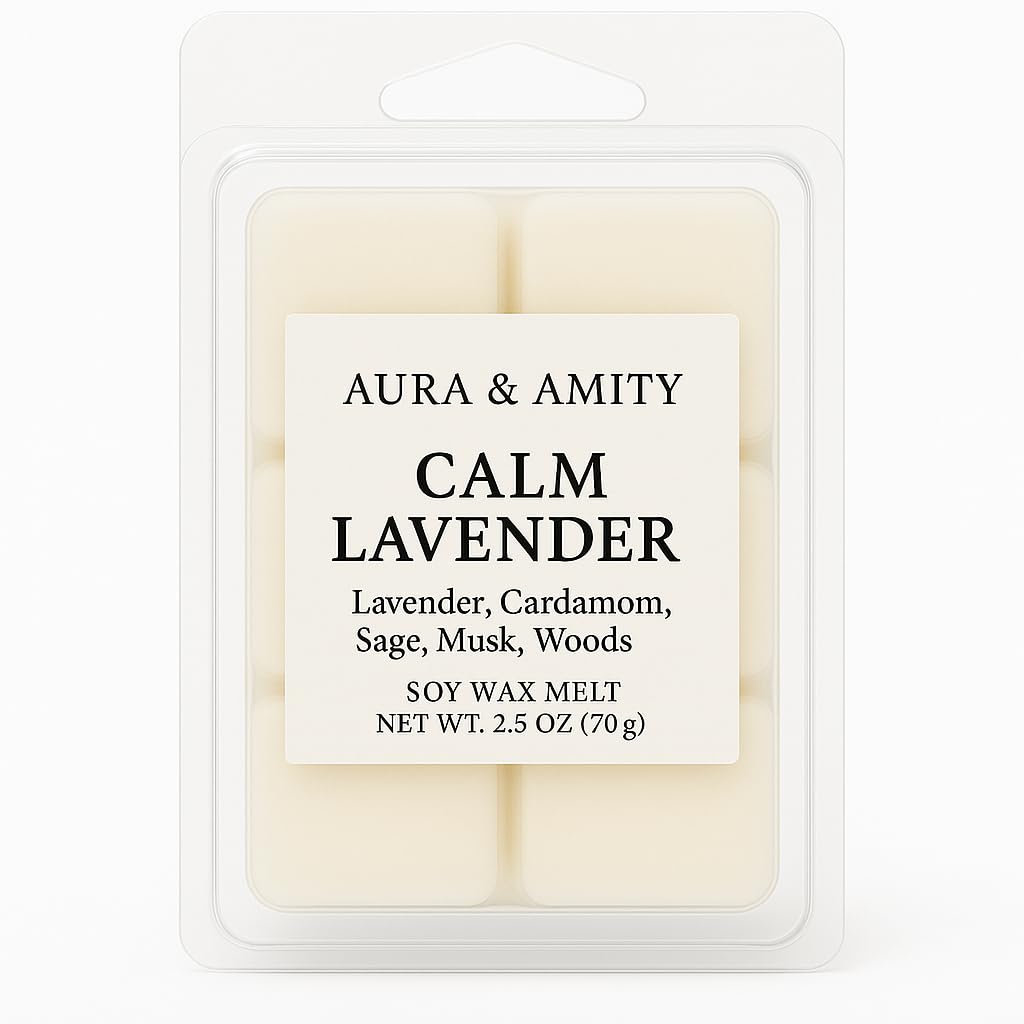 Aura & Amity Scented Soy Wax Melts – Handcrafted Wax Cubes for Warmers – Eco-Friendly, Long-Lasting, Clean Home Fragrance