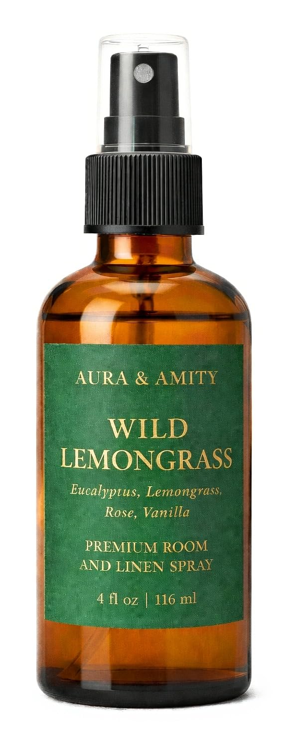Aura & Amity Premium Room & Linen Spray – Handmade Luxury Fabric & Home Fragrance Mist, Long-Lasting, Made in USA
