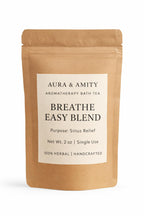 Aura & Amity Aromatherapy Bath Tea – Herbal Soak Bags for Stress Relief, Sinus Relief & Skincare – 100% Natural, Handcrafted, Single Use Spa Ritual