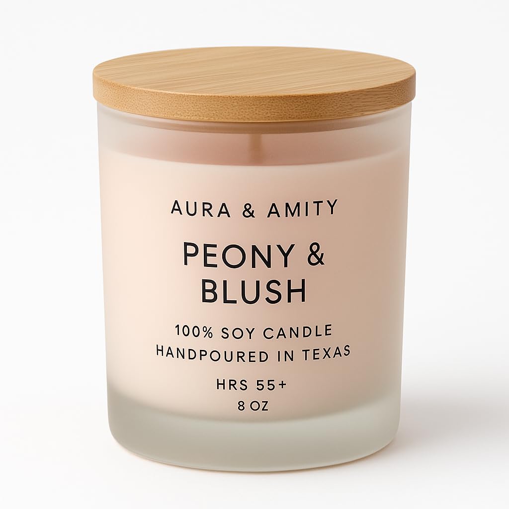Aura & Amity Peony & Blush Soy Candle