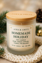 Aura & Amity Holiday Candle Collection – 12 oz Soy Candles