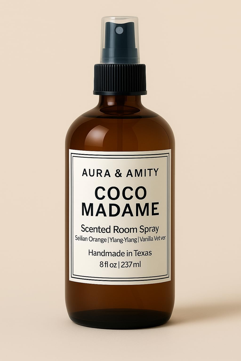 Aura & Amity Premium Room & Linen Spray – Handmade Luxury Fabric & Home Fragrance Mist, Long-Lasting, Made in USA