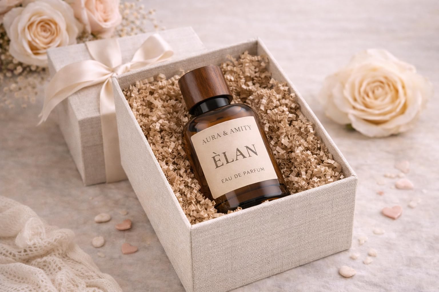 Aura & Amity Élan Eau de Parfum for Women – 50 ml Long-Lasting Luxury Perfume | Sandalwood & Palo Santo Scent | Elegant Everyday & Special Occasion Fragrance | Handcrafted in the USA