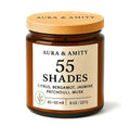 Aura & Amity 55 Shades Soy Candle | 8 oz Hand-Poured Decorative Candle for Home Décor | Made in USA