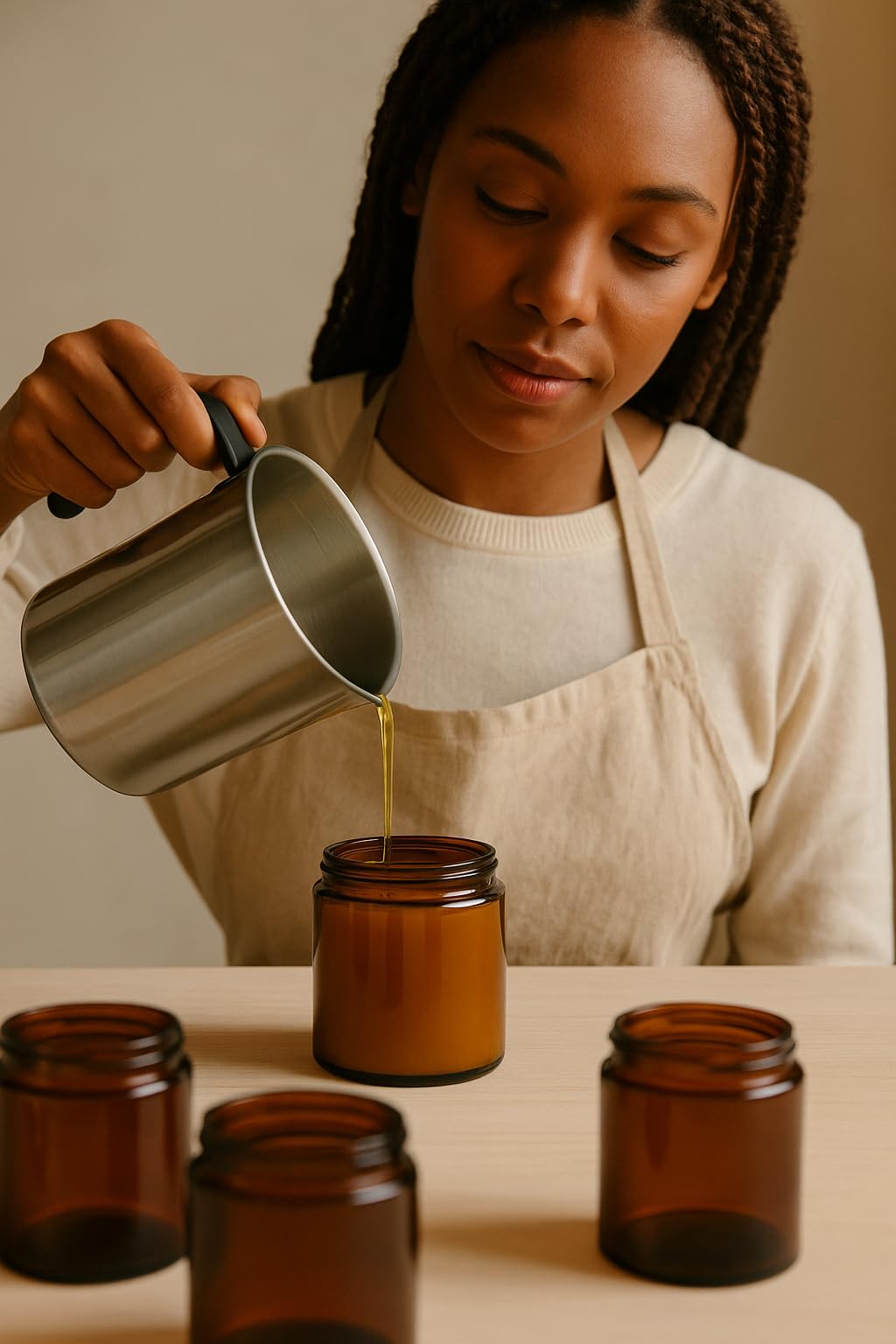 Aura & Amity Casablanca Sunrise Soy Candle | Hand-Poured Decorative Candle for Home Décor | Made in USA