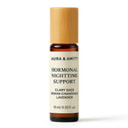 Aura & Amity Hormonal Nighttime Support Roller Blend – 10ml Essential Oil Roll-On for Sleep, Calm & Balance |Menopause Support | Natural Aromatherapy for Women