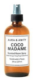Aura & Amity Coco Madame Room Spray, Sicilian Orange Ylang-Ylang Vanilla Vetiver, 4 fl oz, Handmade in Texas