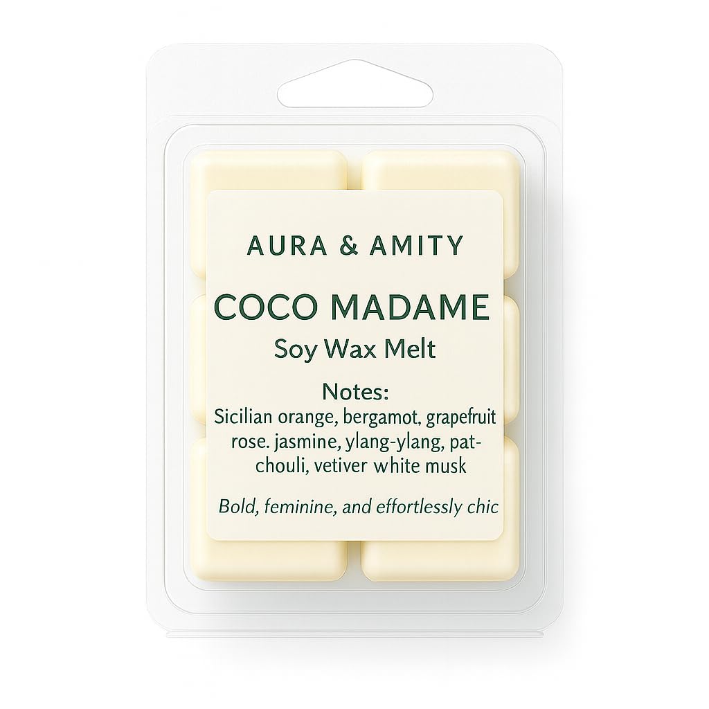 Aura & Amity Scented Soy Wax Melts – Handcrafted Wax Cubes for Warmers – Eco-Friendly, Long-Lasting, Clean Home Fragrance