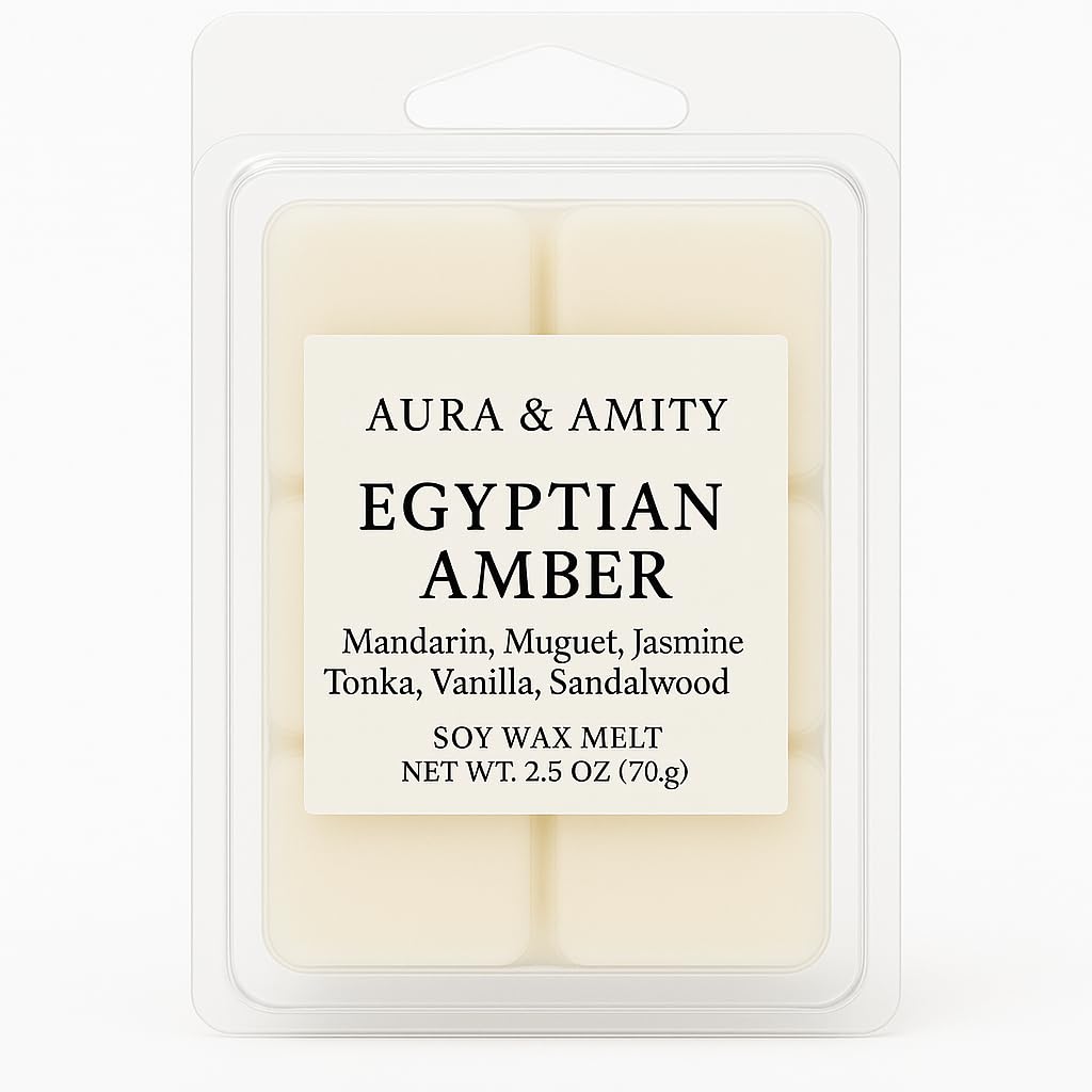 Aura & Amity Scented Soy Wax Melts – Handcrafted Wax Cubes for Warmers – Eco-Friendly, Long-Lasting, Clean Home Fragrance