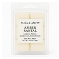 Amber Santal Scented Soy Wax Melts – Hand-Poured in Texas | Phthalate-Free, Natural Home Fragrance Cubes for Warmers