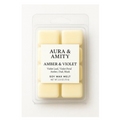 Amber & Violet Scented Soy Wax Melts – Hand-Poured in Texas | Phthalate-Free, Natural Home Fragrance Cubes for Warmers