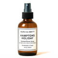 Aura & Amity Hamptons Holiday Room & Linen Spray – Handmade Luxury Home & Fabric Fragrance Mist, Long-Lasting Eco-Friendly Amber Bottle