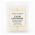 Calm Lavender Scented Soy Wax Melts – Hand-Poured in Texas | Phthalate-Free, Relaxing Home Fragrance Cubes for Warmers