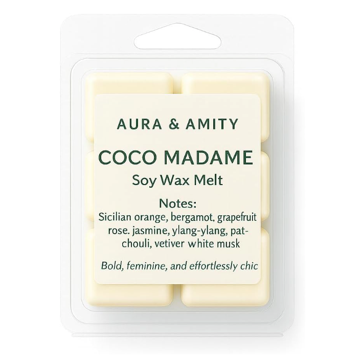 Coco Madame Scented Soy Wax Melts – Hand-Poured in Texas | Phthalate-Free, Luxury Home Fragrance Cubes for Warmers