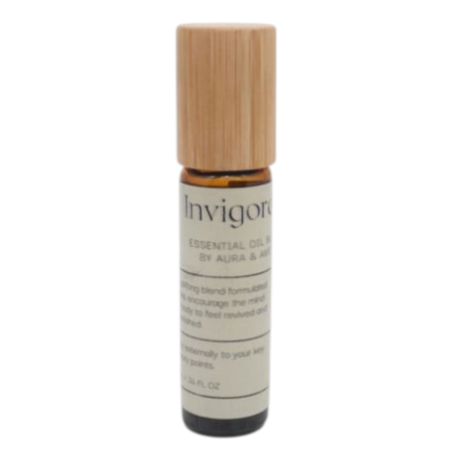 Invigorate Essential Oil Roller – Citrus & Mint for Natural Energy, Focus & Revitalization | Pre-Diluted