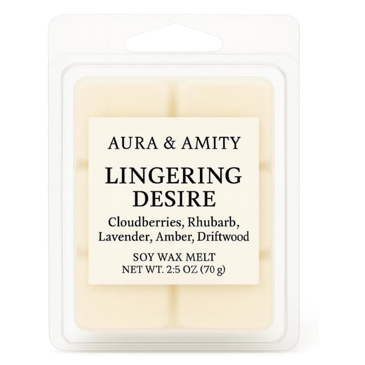 Lingering Desire Scented Soy Wax Melts – Hand-Poured in Texas | Phthalate-Free, Sensual Home Fragrance Cubes for Warmers