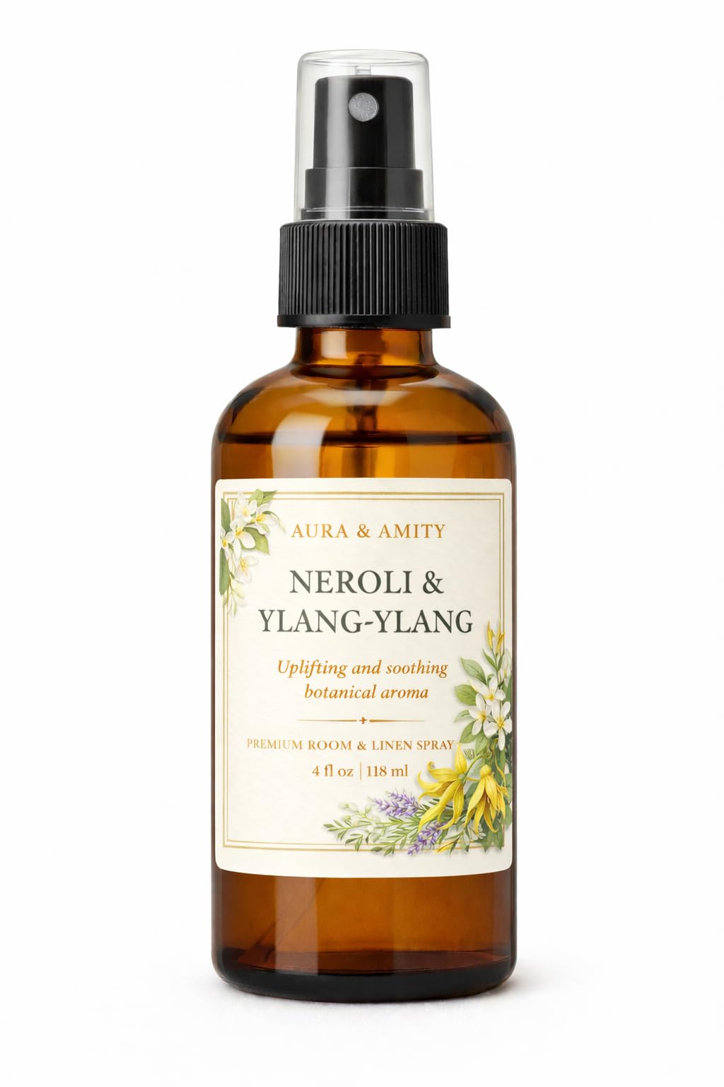 Aura & Amity Premium Room & Linen Spray – Handmade Luxury Fabric & Home Fragrance Mist, Long-Lasting, Made in USA