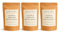 Aura & Amity Glow & Ground Ritual Blend Aromatherapy Bath Tea, 100% Herbal Handcrafted with Calendula, Oatmeal & Lavender, Skincare & Self-Care, 3 Pack
