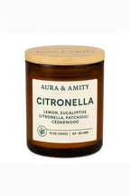 Aura & Amity Outdoor Soy Candle | 12 oz Hand-Poured Decorative Candle for Patio & Home Décor | Made in USA