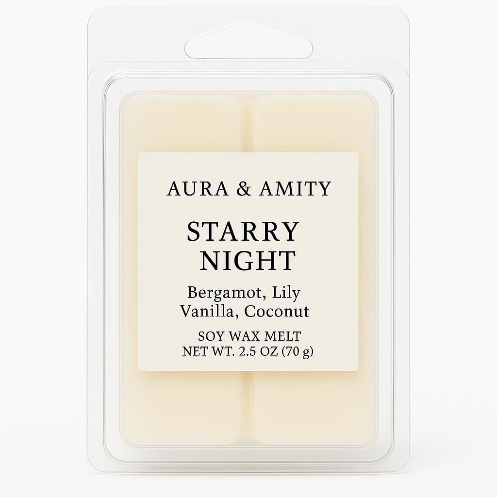 Aura & Amity Scented Soy Wax Melts – Handcrafted Wax Cubes for Warmers – Eco-Friendly, Long-Lasting, Clean Home Fragrance