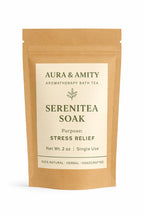 Aura & Amity Aromatherapy Bath Tea – Herbal Soak Bags for Stress Relief, Sinus Relief & Skincare – 100% Natural, Handcrafted, Single Use Spa Ritual
