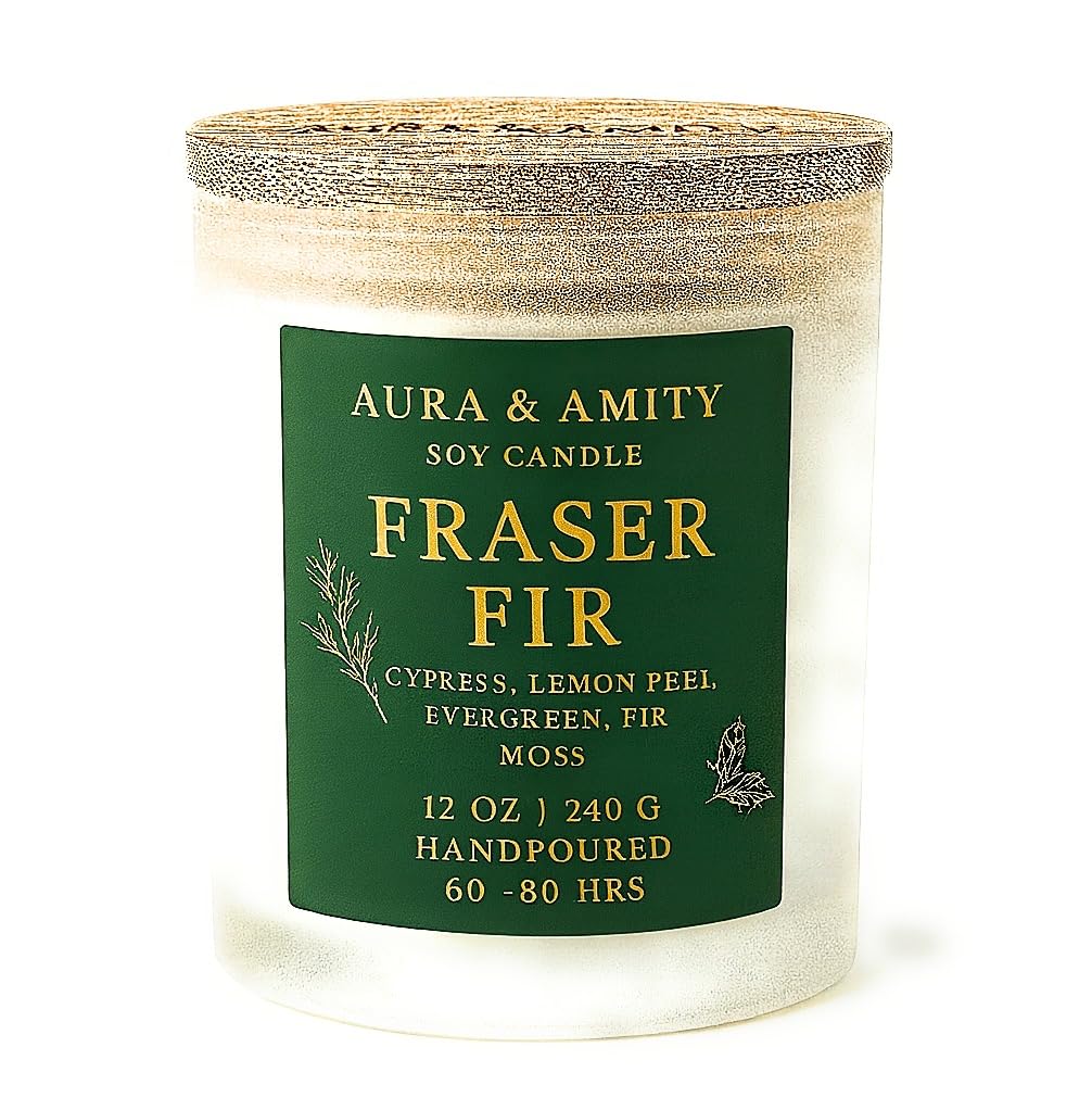 Aura & Amity Holiday Candle Collection – 12 oz Soy Candles