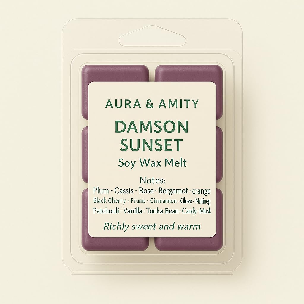 Aura & Amity Scented Soy Wax Melts – Handcrafted Wax Cubes for Warmers – Eco-Friendly, Long-Lasting, Clean Home Fragrance